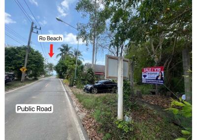 A rare Land in good Location for sale walkable to Ban Ro Beach in Tha Sala, NST