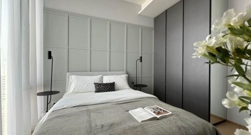 Modern bedroom with neutral tones