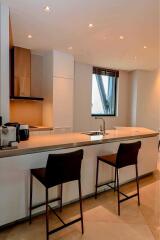 Modern kitchen with bar seating