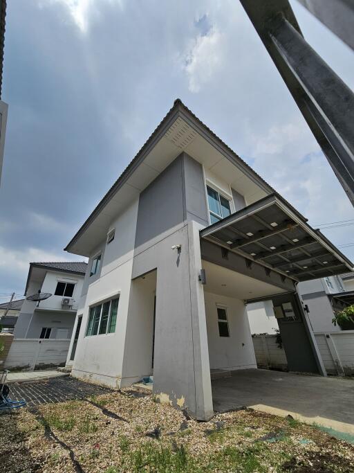 Modern two-story house exterior