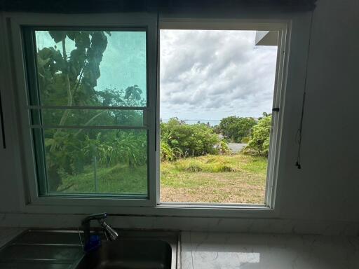 Kitchen with window view
