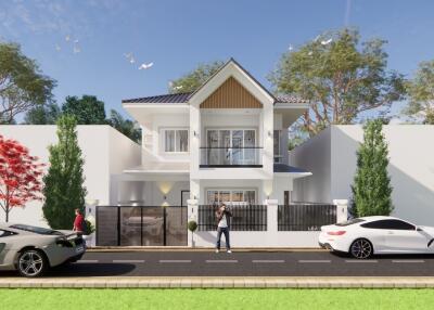 PanasonThepAnusorn -  Twin house, 2-story detached house style