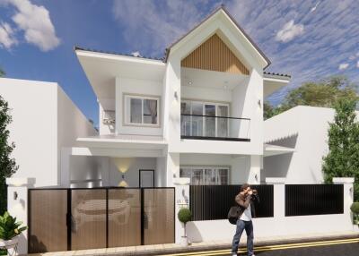 PanasonThepAnusorn -  Twin house, 2-story detached house style