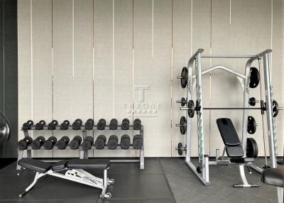 Well-equipped gym with various workout equipment