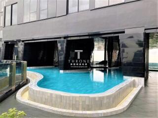 Modern indoor swimming pool in a residential building