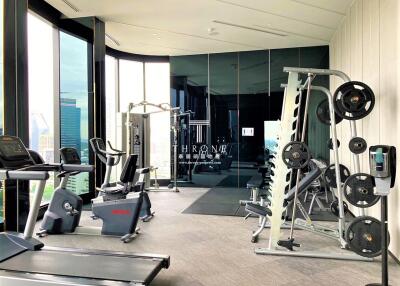 Modern gym with a variety of workout equipment