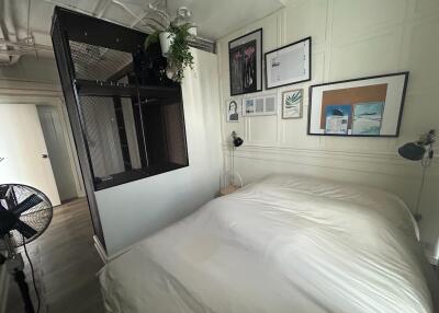Cozy bedroom with modern decor