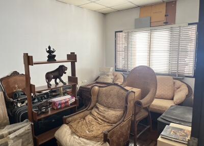 Living room with furniture and decorative items