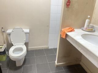 Bathroom with toilet and sink