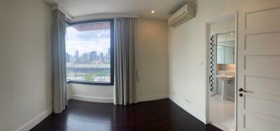 Bedroom with city view