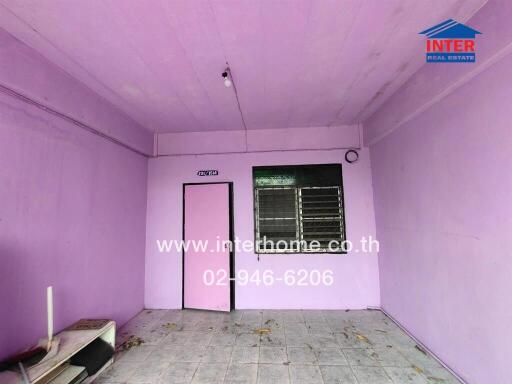 Empty pink room for sale
