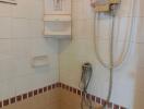 Bathroom with shower and water heater