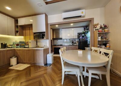 Modern kitchen and dining area