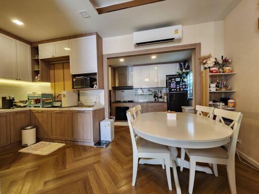 Modern kitchen and dining area