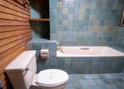Bathroom with bathtub and toilet