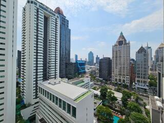 View of cityscape with multiple modern high-rise buildings