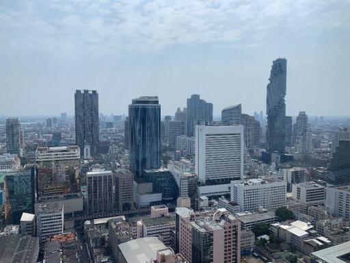 City skyline view from high-rise building