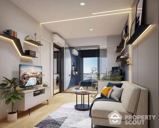 2-BR Condo at Flexi Sathorn - Charoennakorn near BTS Krung Thon Buri