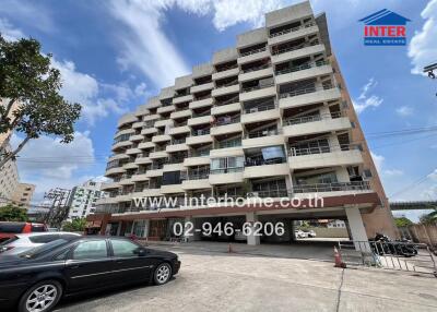 Exterior view of the apartment building