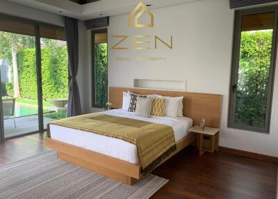 Amazing Private 3 Bedroom + 1 Studio Room Pool Villa in Choeng Thale for Rent