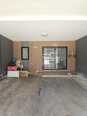 Spacious garage area with storage options and direct access to the house.