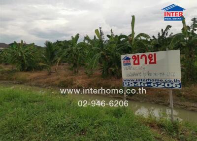 Outdoor land with for sale sign and contact information