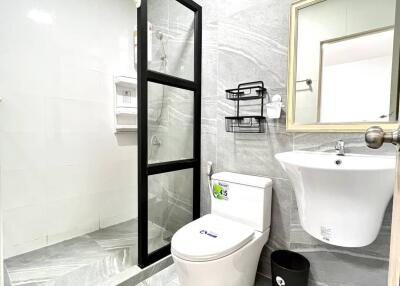 Modern bathroom with minimalist design