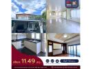 Collage of property showing exterior and interior views with indication of price and contact information