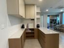 Modern kitchen with ample storage and island