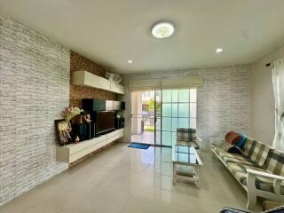 Modern living room with a contemporary design and natural light