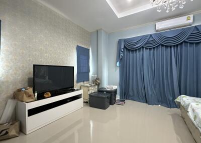 Spacious bedroom with modern amenities