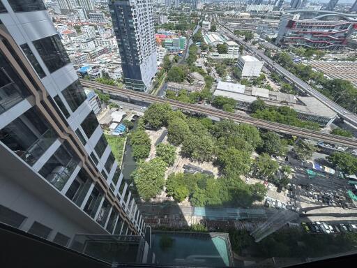 High-rise building view with cityscape