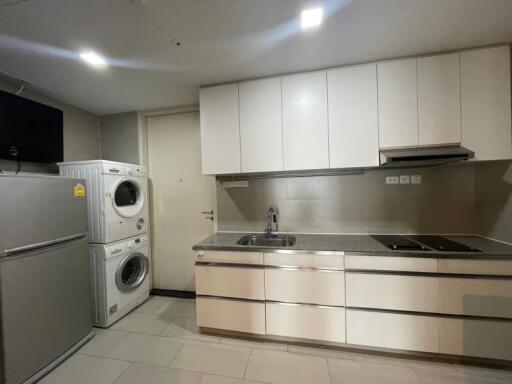 Modern kitchen with appliances and cabinetry