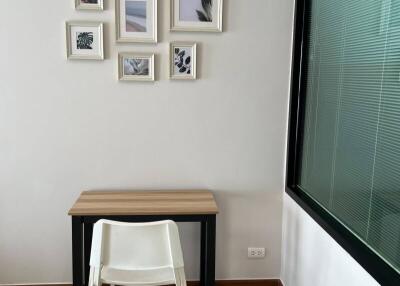 Simple study corner with desk and chair