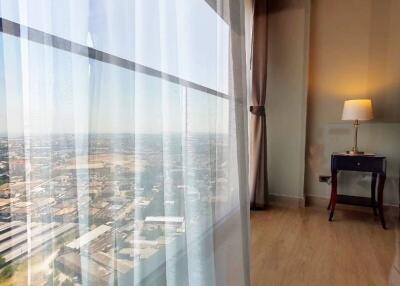 Window view in a bedroom