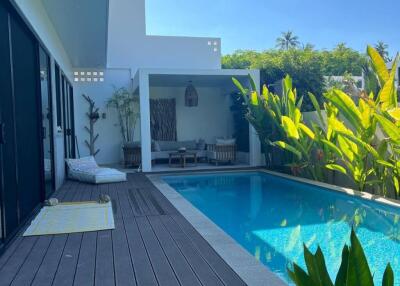 Charming Boho Style 4 Bed Pool Villa in Maenam