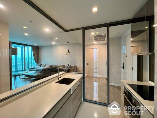 2-BR Condo at The Room Bts Wongwianyai near BTS Wongwian Yai