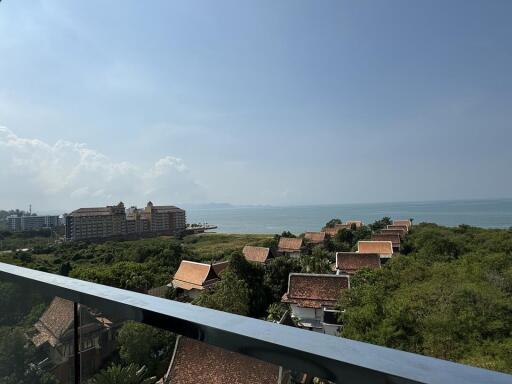 Scenic balcony view overlooking the sea