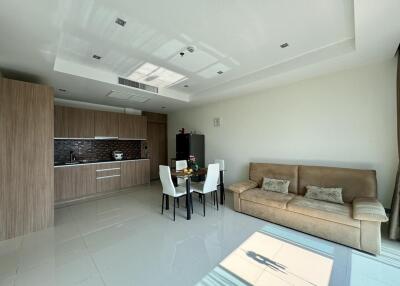 Modern open-plan living room and kitchen
