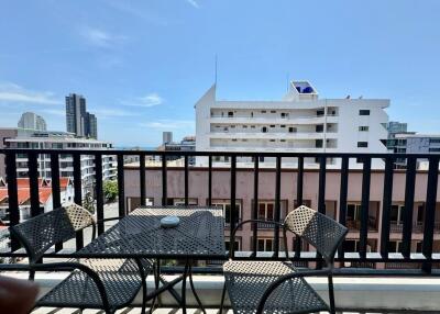 Balcony with city view