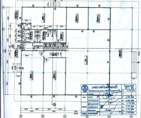 Architectural blueprint of a building