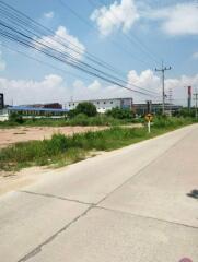 Street view with buildings in the background