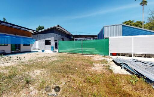 Exterior view of building under construction