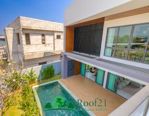 For Rent Pool villa 3beds 4 baths Located at Huai Yai