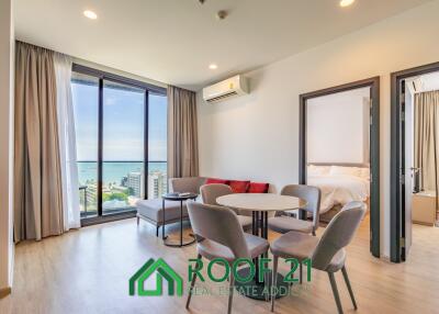 For rent! Sea view 2beds 1bath unit at The Edge Central Pattaya