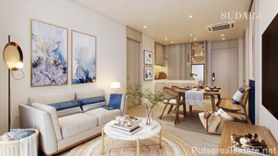 Luxury 3-Bedroom Garden View Condo for Sale in Bangtao, Only 500m from the Beach