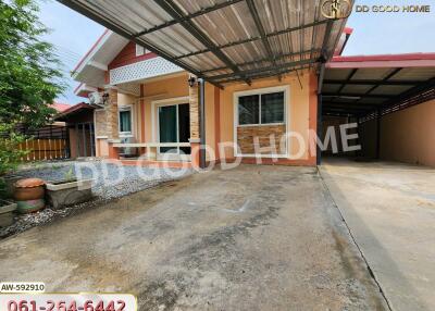 Front view of a house with carport