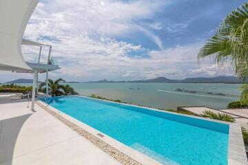 Infinity pool with a sea view