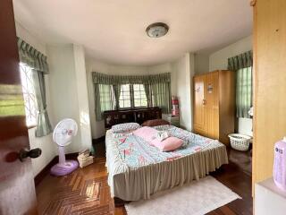 Cozy bedroom with natural light