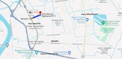 Map showing directions to 294-280 Soi Sukhumvit 97/1